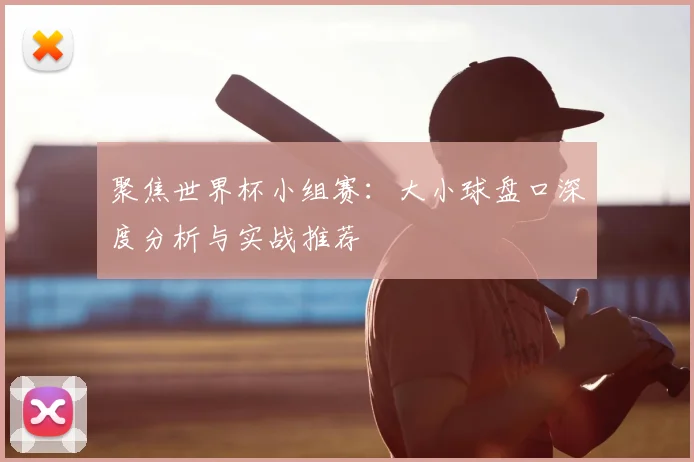 聚焦世界杯小组赛：大小球盘口深度分析与实战推荐